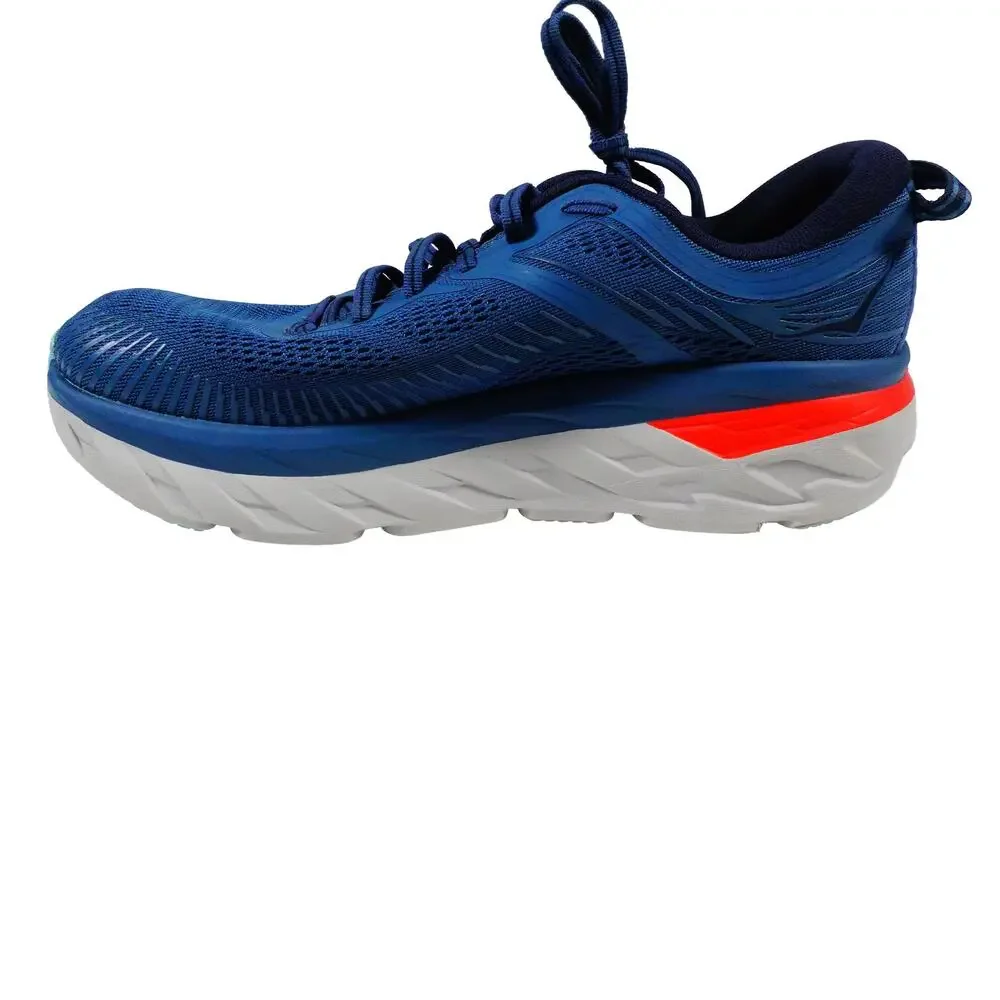 Hoka One One Bondi 7 Blue Running Sneakers Mens Size 9.5